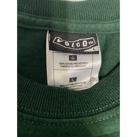 Volcom Stone Green Grumpy " Have a great day or else" T-Shirt Men's Size L - Picture 4 of 7